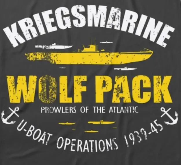 Ww2 German U Boat Submarine Kriegsmarine Wolf Pack Men T-Shirt Short Sleeve Casual Cotton O-Neck Summer Shirt