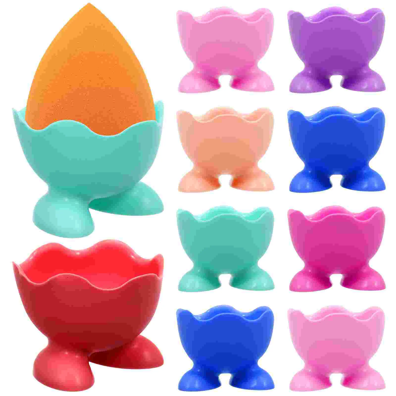 

10pcs Silicone Cup Holders Boiled Serving Cups Microwave Safe Non Wash Steamed Tools Home Kitchen Random Color