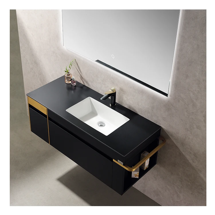 Modern Elegant Wall Mounted Bathroom Cabinet Set Stainless Steel Bathroom Cabinet