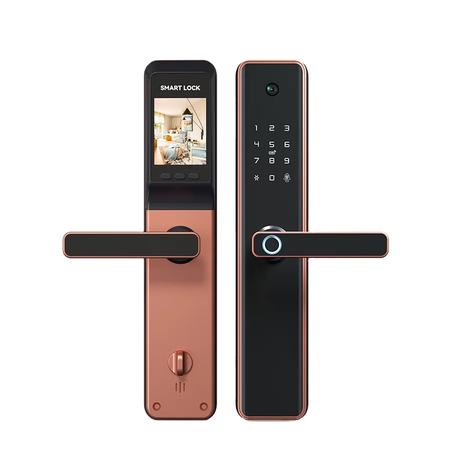 SINOVO Tuya Smart WiFi Digital Door Lock Code RFID IC Card Smartphone App Unlock Biometric Fingerprint Smart Lock