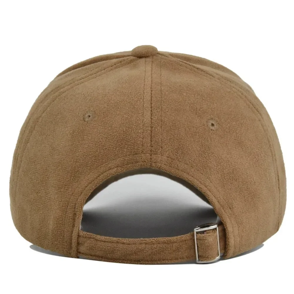 Fashion Suede Baseball Caps For Men Women Autumn Winter Solid Retro Snapback Hip Hop Hat Unisex Street Adjustable Sun Visor Caps image 3