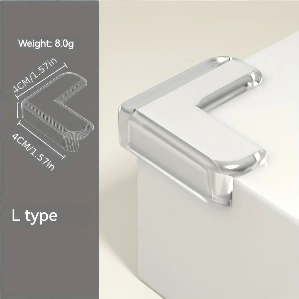 مجموعة واقي زوايا من السيليكون الشفاف مكونة من 5 قطع، واقيات حافة آمنة لمنافذ الطاقة وواقي زوايا الطاولة