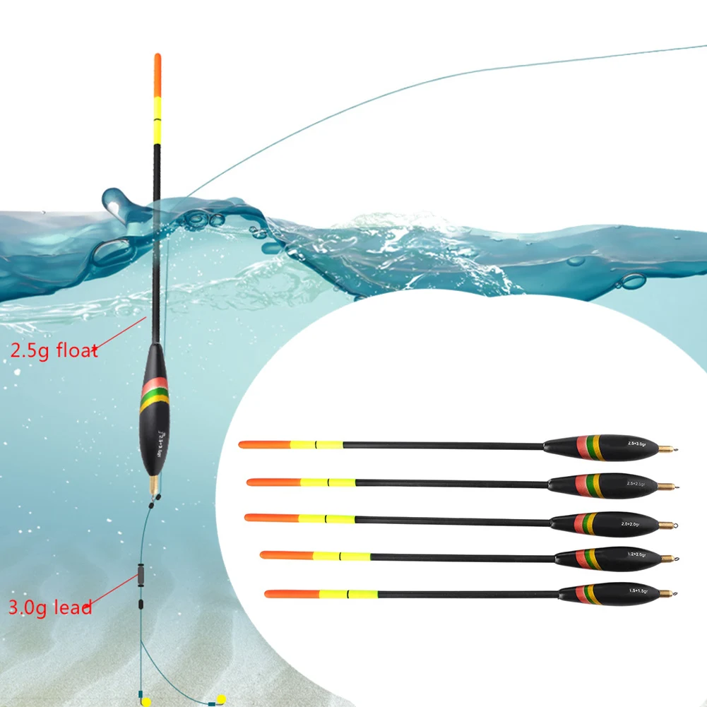 conjunto-de-5-bobbers-de-pesca-boia-vertical-de-madeira-com-flutuabilidade-forte-e-durabilidade-aprimorada-para-pesca-grossa-de-longo-alcance