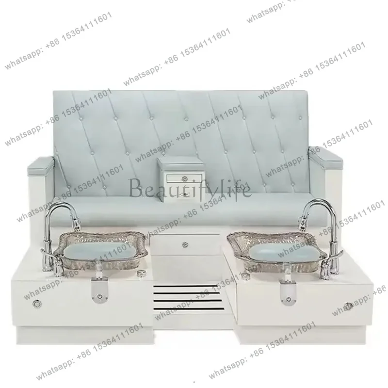 Customizable Double Layer Spa Chair with Massage for Pedicure and Manicure