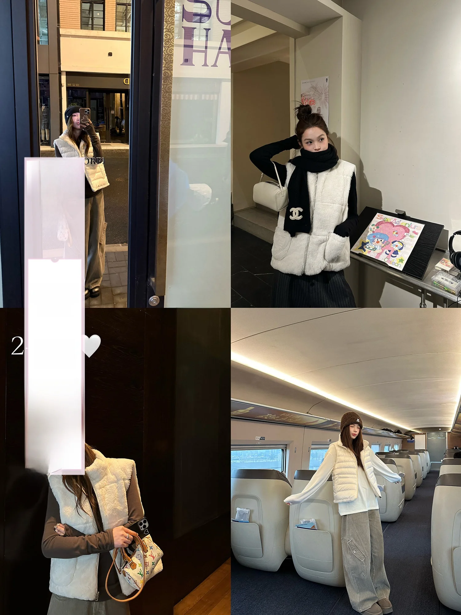 

Goo Goo Eyes Double-Sided Wear 90% White Duck down Filling Soft Fluffy Warm Vest Women's Fashion Polyester Fiber Jacket