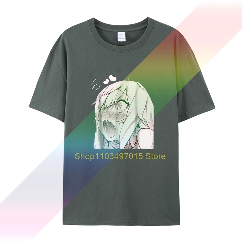 brand men shirt Ahegao T Shirt Manga Tee Anime Face T Shirt Comics