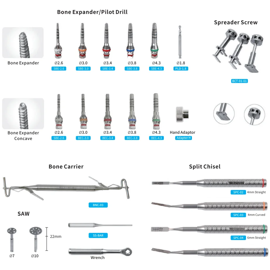 Dental Surgical Tools Bone Expander/Pilot Drill Split Master 3