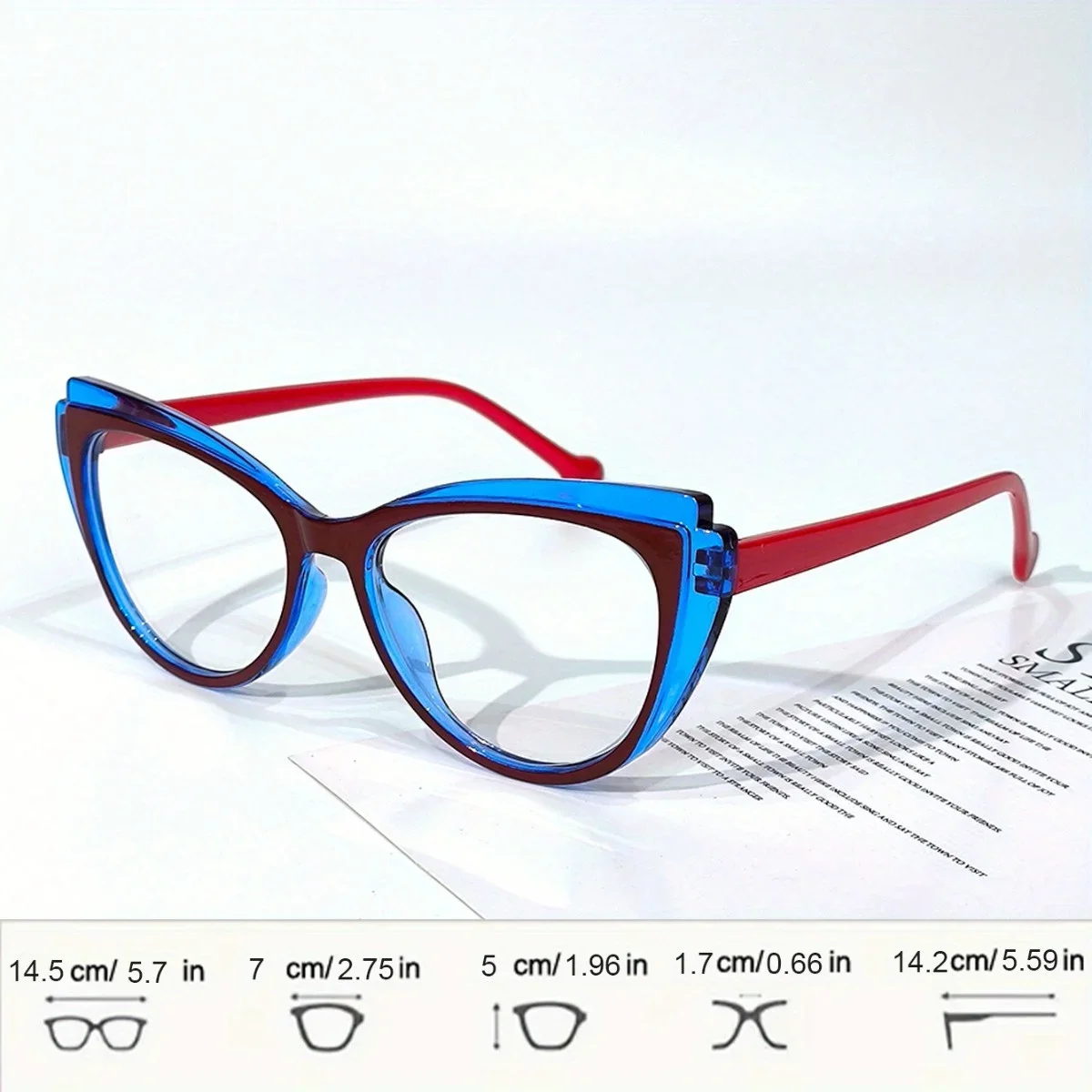 Cat Eye Reading Glasses Retro  Fashion Presbyopic Glasses Vintage Readers for Women +1.0 To +4.0 image 6
