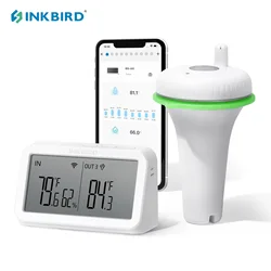 INKBIRD 2nd-gen termometro per piscina galleggiante Wireless con IBS-M2 Gateway wi-fi Combo termometro digitale impermeabile per laghetto termale