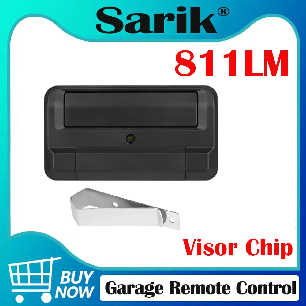 Gate Remote Control Opener Compatible with 811LMX 811LM with Visor Clip Wireless Handheld Transmitter