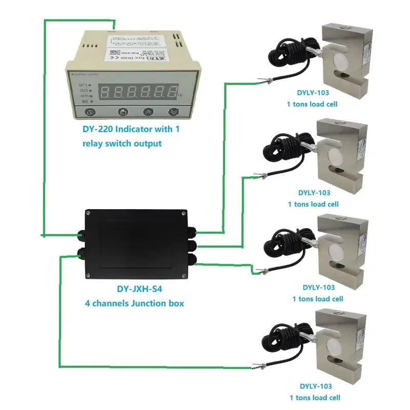 DYLY-103-10KG 20KG 30KG 100KG 200KG 500KG 1t S Load cell kit with display