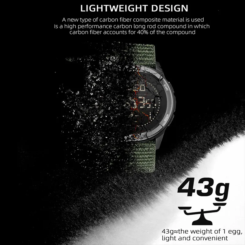 

NORTH EDGE ALPS Outdoor Sports Electronic Watches for Man Multifunction Mountain Compass Countdown Waterproof Men Wristwatch