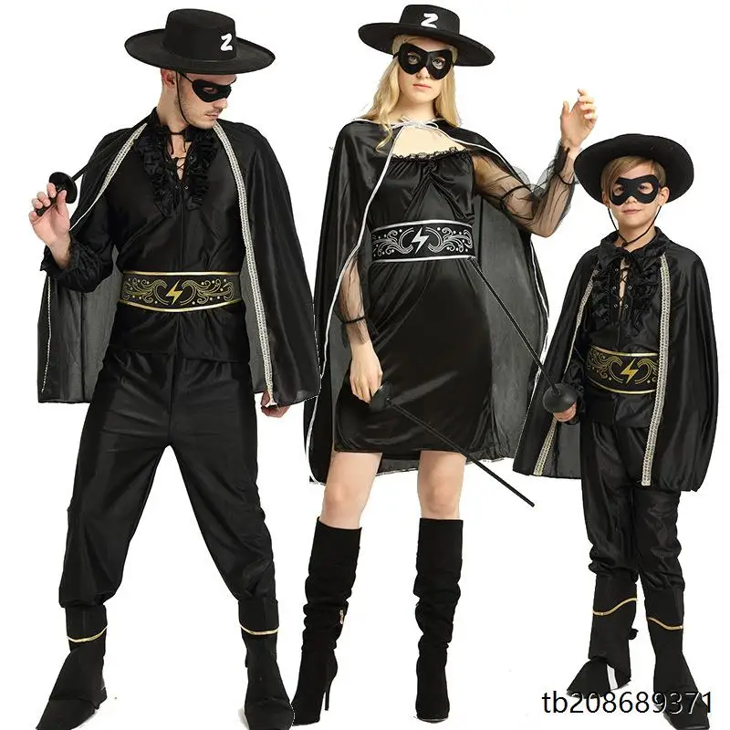 Disfraz de loween para Parejas, Actuación Infantil, Fiesta de Baile, Espectáculo de Maquillaje, Traje de Zorro, Ropa Tradi...