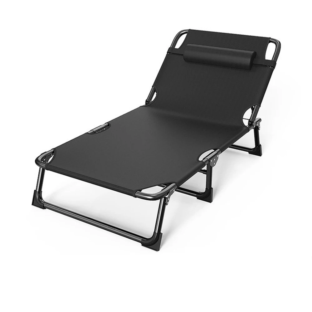 1 Pcs Office nap lounge chair Camping bed Beach lounge chair Accompanying lounge chair Folding bed Multi functional lounge chair