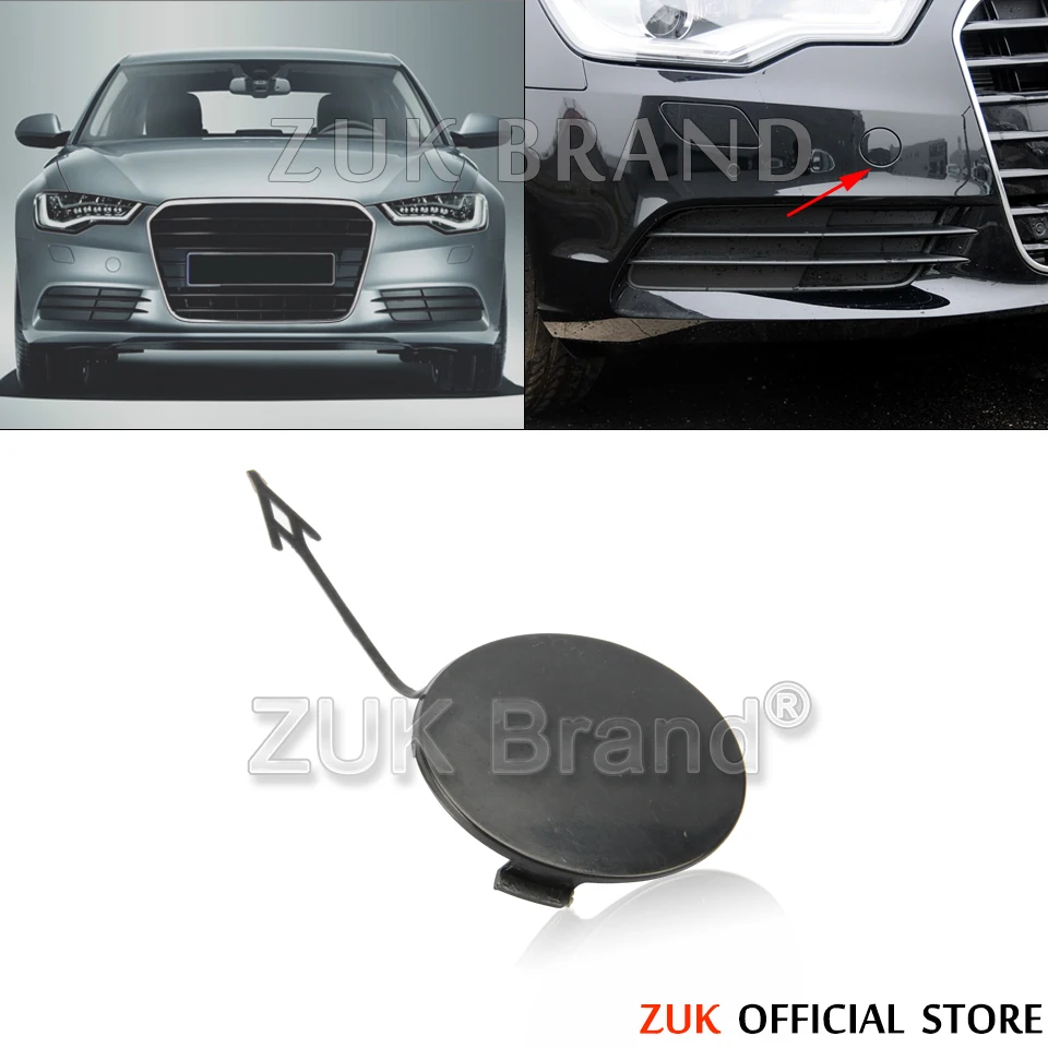 ZUK Automobile Trailer Hook Cover Front Bumper Towing Hook Cover Plate For Audi A6 C7 2011 2012 2013 2014 4G0807241