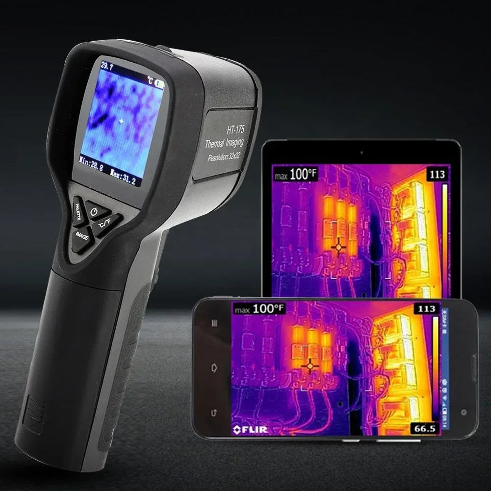 HT-175 Temperature Measuremend HTI thermal imaging Camera 32*32 thermographic camera with 2.0" Color Screen