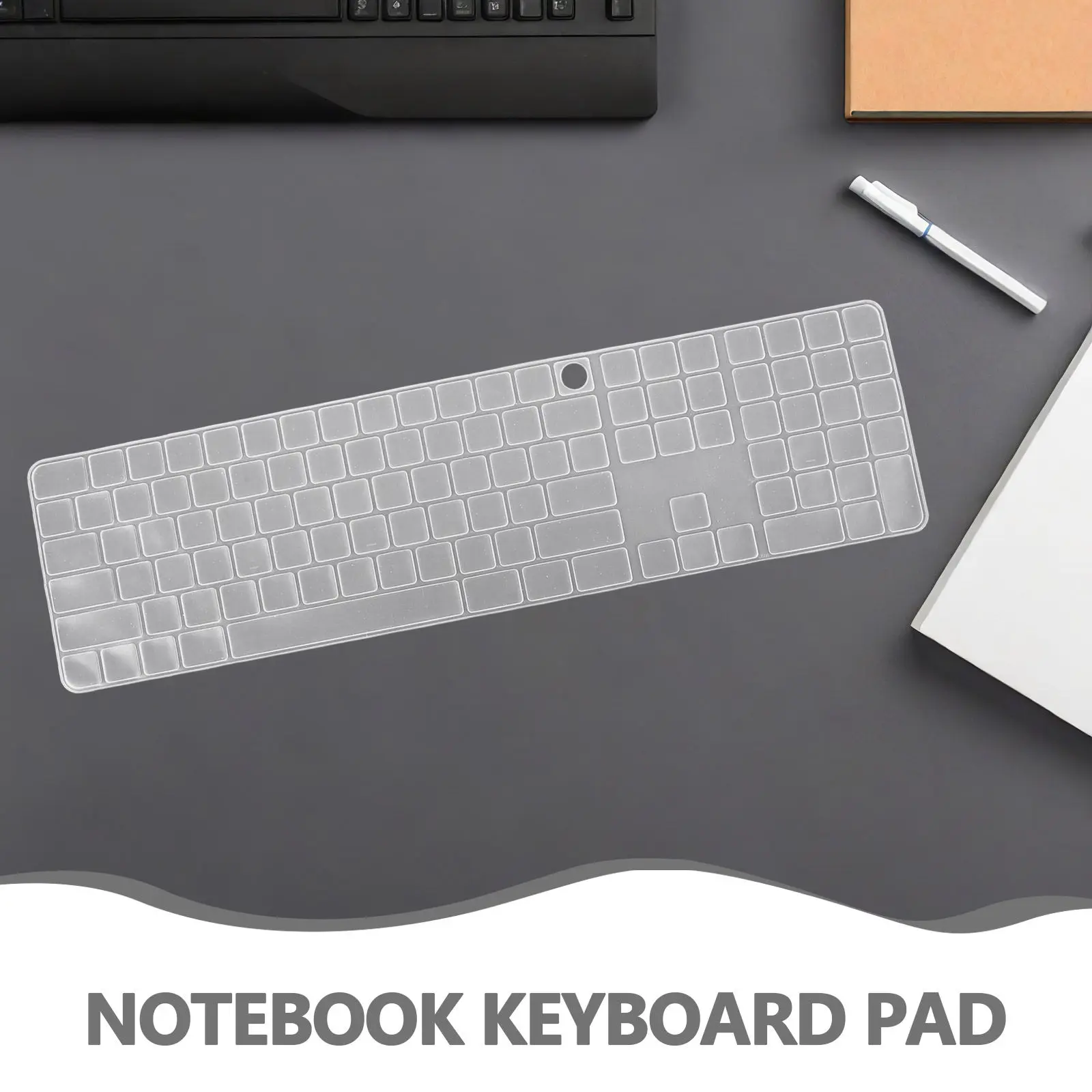 Keyboard Cover Long Nails Acrylic Gel Silicone Keyboard Protector Raised Keys Comfortable Typing Gaming Skin Raised Typing Film