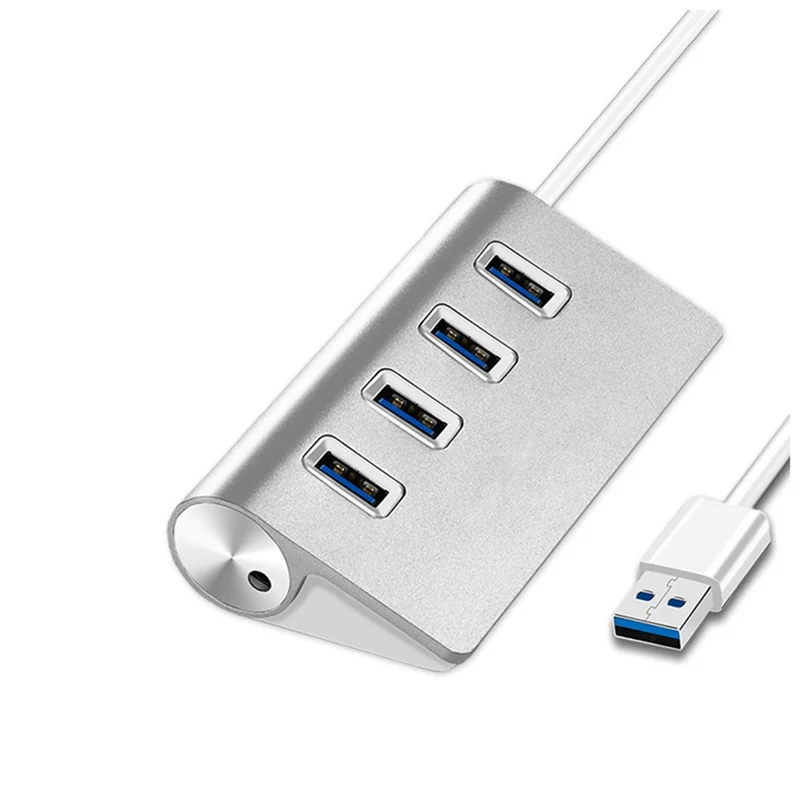 

USB 3,0-концентратор, 4 порта, 5 Гбит/с, высокоскоростной адаптер питания, концентратор USB 2,0, USB-сплиттер для ноутбука, адаптер, компьютерные аксессуары