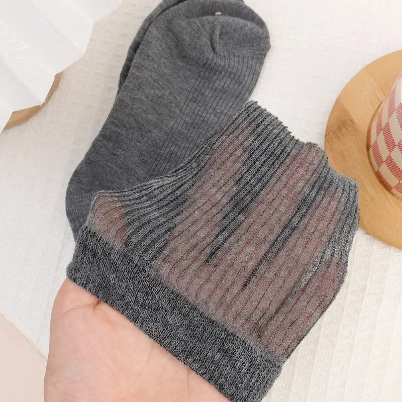 

1/2 пары носков в стиле Лолиты, дышащие белые гольфы, милые свободные чулки средней длины, уличная одежда Y2K, носки до бедра