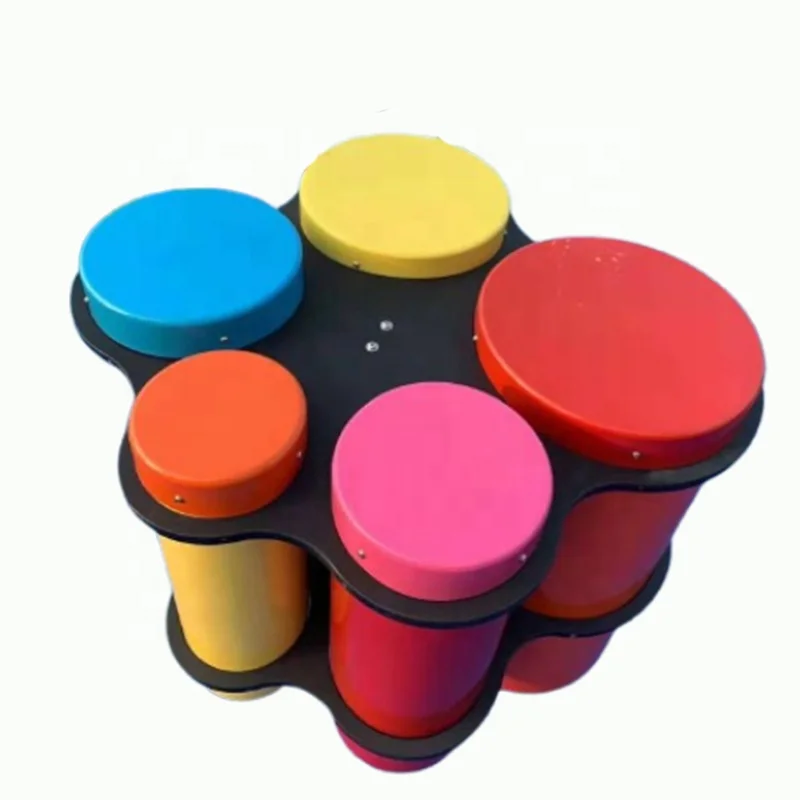 

Factory Direct Children Outdoor Playground Instruments Rainbow Bongos for Kindergarten