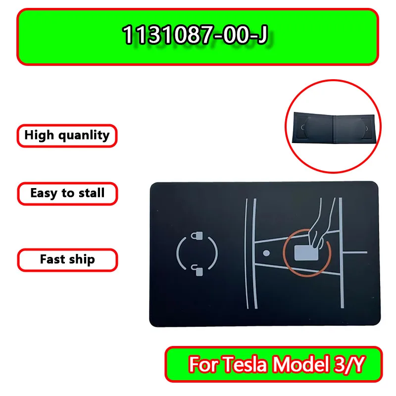 

Replacement Smart Keyless Entry Card For Tesla Model 3 / Y 1131087-00-J Induction Sensor ID Card Smart Key Card For Tesla Model