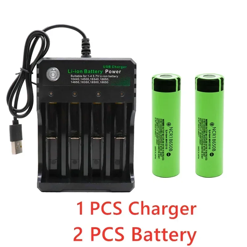 2023 New Original NCR18650B 3.7V 3400mah 18650 Lithium Rechargeable Battery for Flashlight Batteries and USB Charger