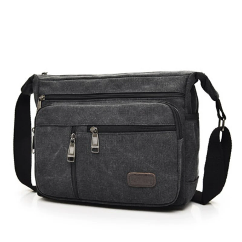 Imagem -04 - Hoyinlove-bolsa de Ombro Masculina Bolsa de Lazer de Várias Camadas Bolsa Mensageiro de Grande Capacidade Tendência Fashion 2023