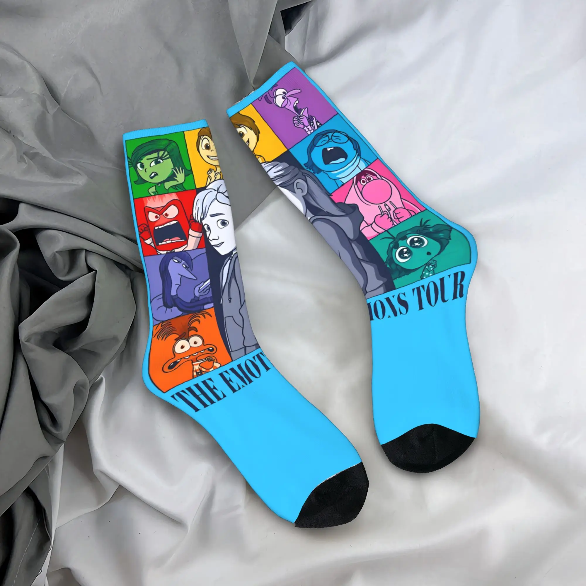 Inside Out The Emotions Tour Socks  Fashion Stockings Unisex Men Medium Soft Climbing Socks Autumn Custom Non-Slip Socks