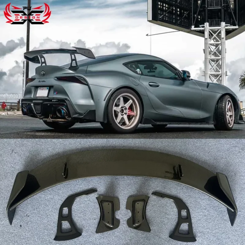 AD Style Dry Carbon Fiber Wing For Toyota GR Supra A90 A91 MK5 Rear Spoiler Body kit