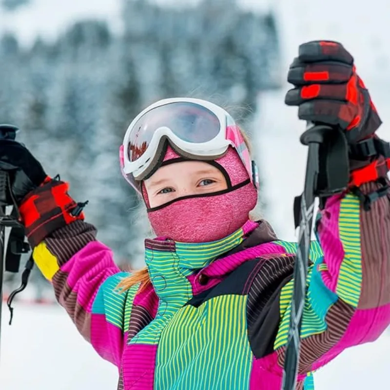 Kids Balaclava Face Mask Winter Ski Hat Face Covering Windproof Face Warmer for Cold Weather