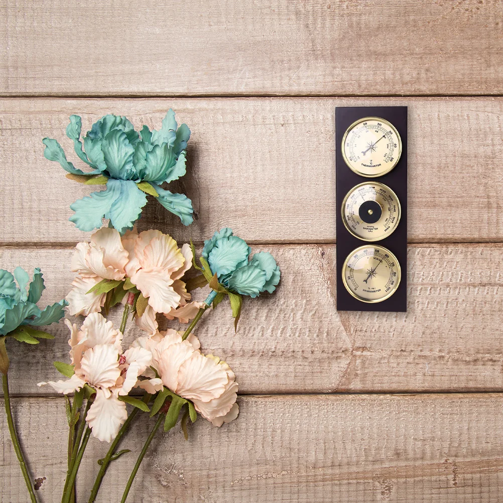 سبائك الألومنيوم بارومتر ميزان الحرارة الرطوبة عالية الدقة الحائط مقياس ورشة عمل المكتب المنزلي درجة الحرارة الرطوبة