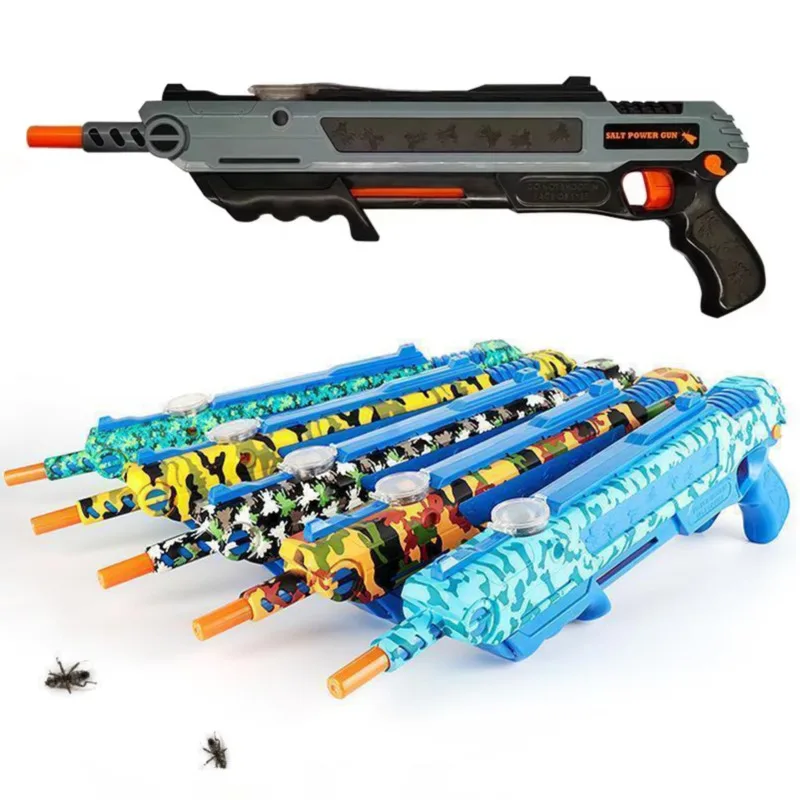 3.0 New Salt Gun Fly Killer Flie Shooting accurate Aiming Mosquito Adult Simulation Toy Eliminate Flie Shooting Game tool