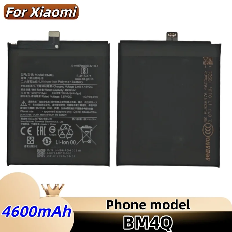 Batería nueva original BM4Q de 4700mAh para Xiaomi Mi Poco F2 Pro / Redmi K30 Pro, batería de repuesto para teléfono + herramientas 6