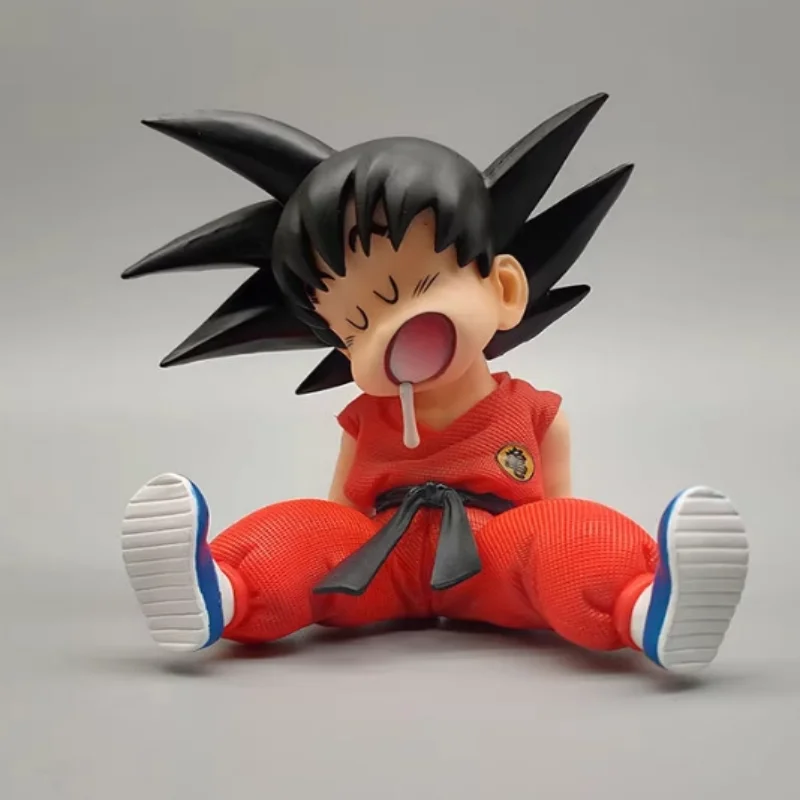 Dragon Ball-modelo de Goku infantil hecho a mano, juguete GK para dormir y gatear, escena de Goku, adorno de muñeca periférica de animé