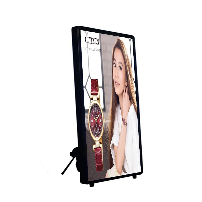 31.5 inch  walking human billboard backpack battery LCD advertising display