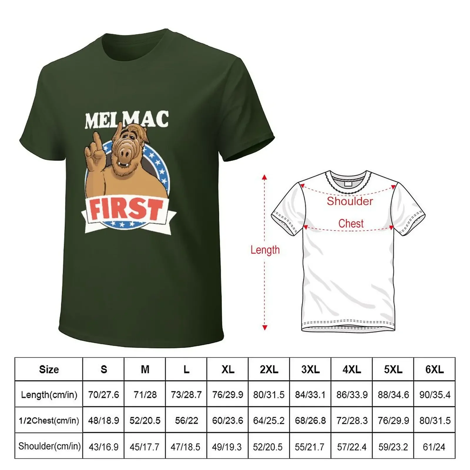 ALF - Melmac first T-Shirt quick drying plus size tops anime tshirt cute clothes Men's t-shirts