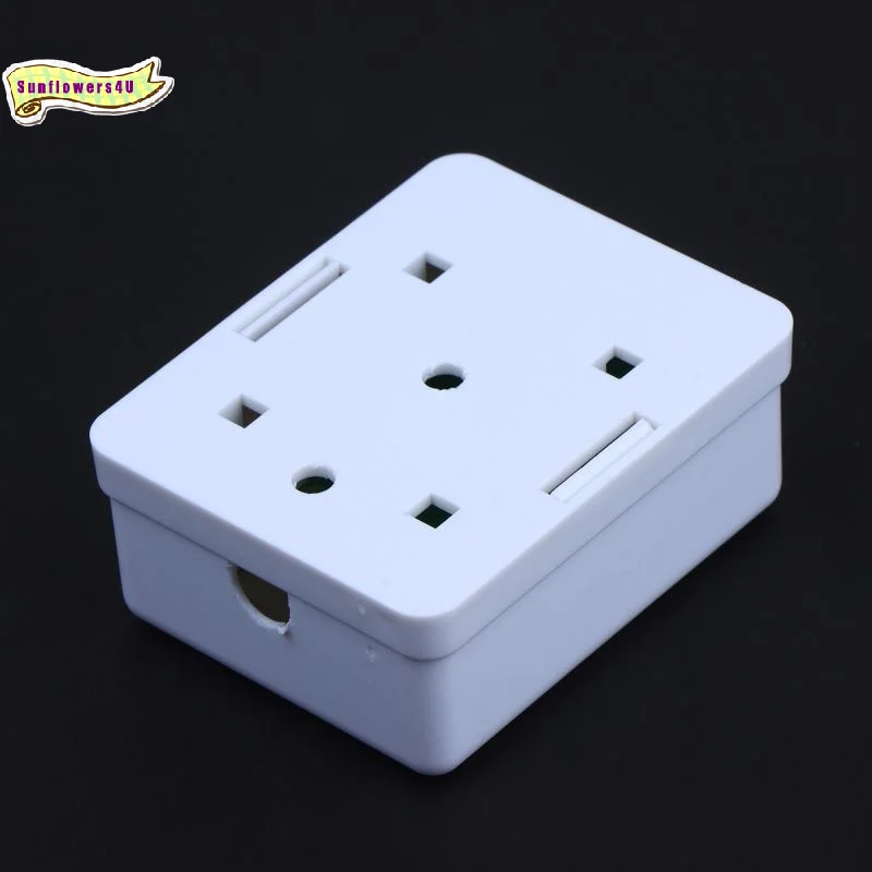 Port Surface Mount Box High Strength ABS Face Plate Keystone Jack for Home Theater Network Equipment Setup