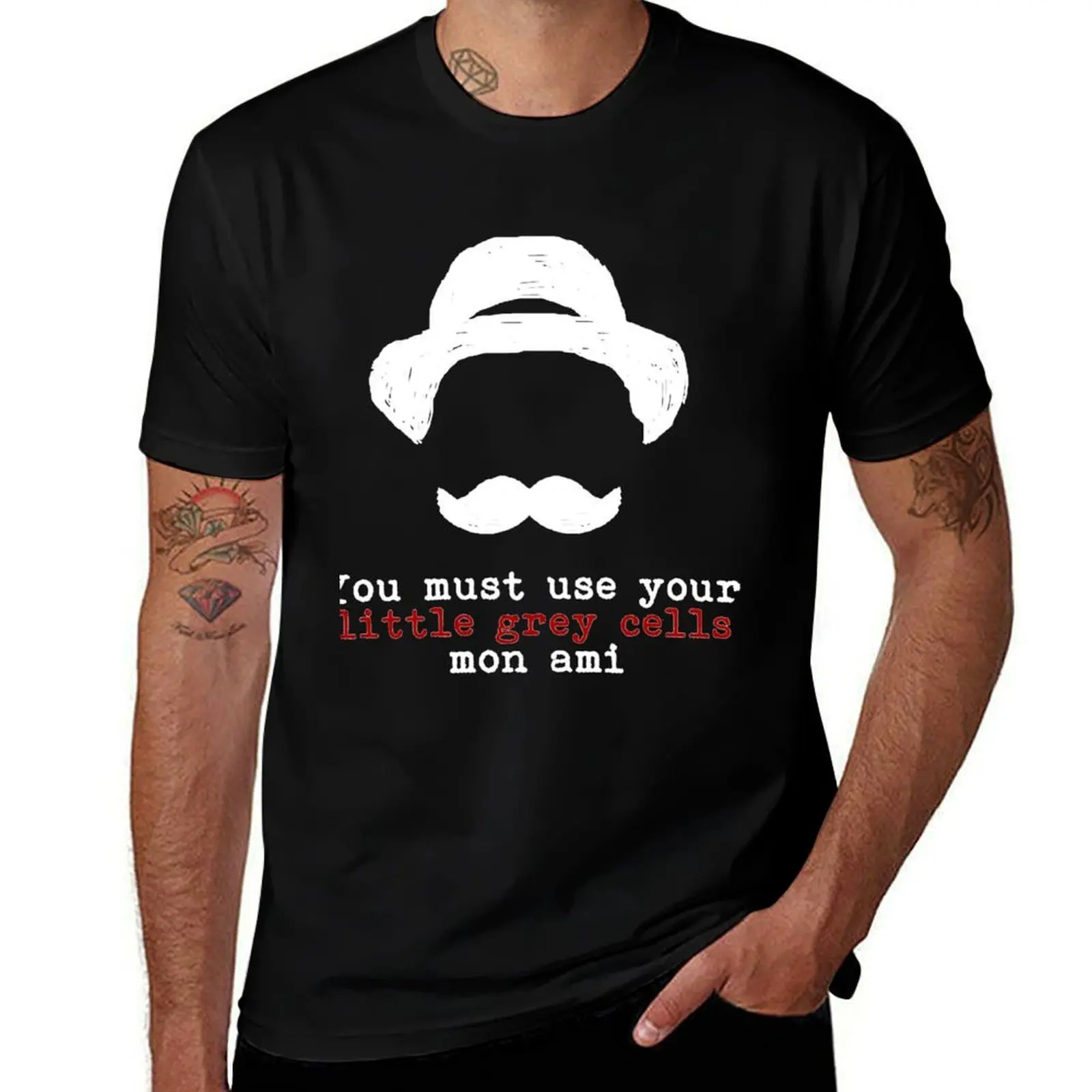 Agatha Christie Hercule Poirot Little Grey Cells T-Shirt Holiday Outdoor T-Shirt