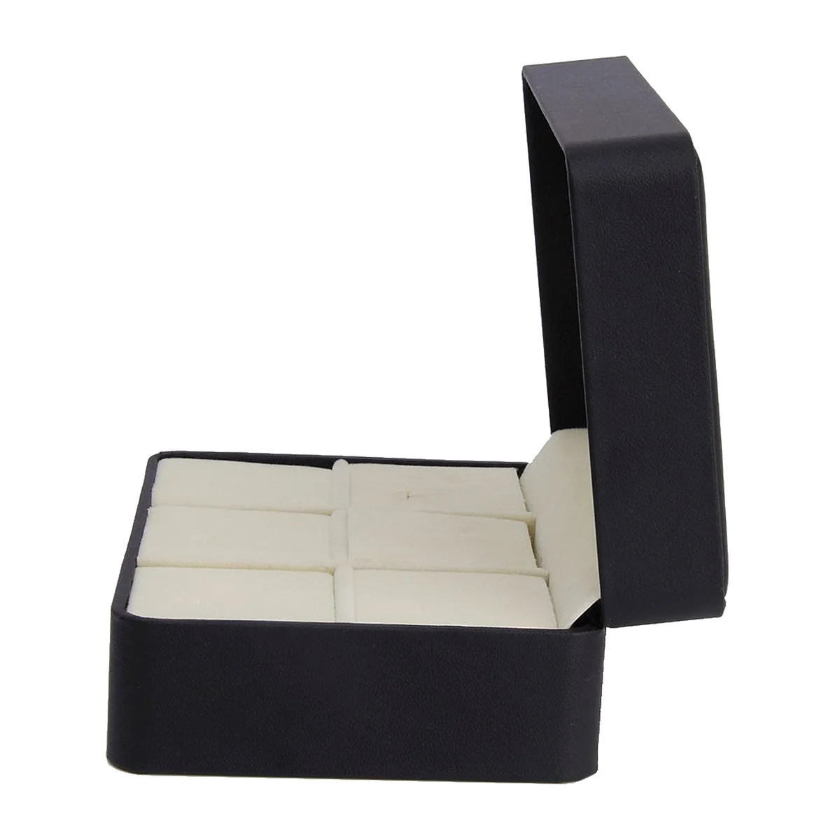 

Cufflink Tie Clip Storage Box .5*10.5*6Cm Pu Foam Compact Organizer Large Capacity Gift Case For Cufflinks Necktie