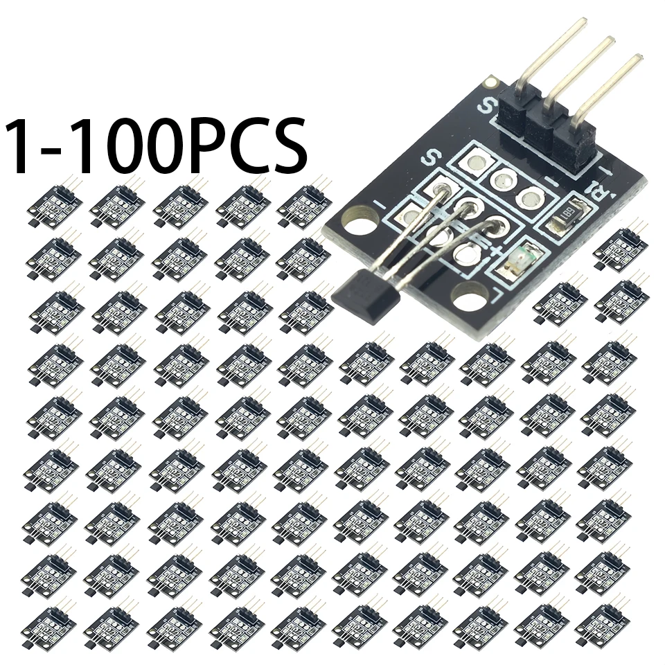 10 SZTUK KY-003 3144E Moduł czujnika Halla, do Arduino AVR, inteligentnych samochodów, zestaw startowy DIY