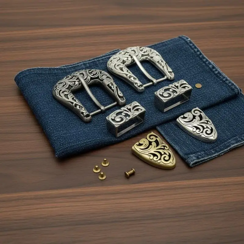 2026 NEW Vintage Western Metal Belt Buckle Hipster Replacement Buckle Fashion Accessory For Men Casual Daily Party Outfit Decor