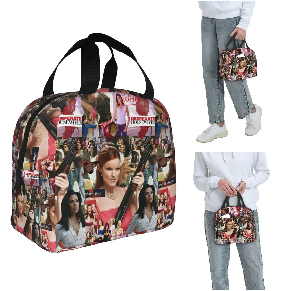 Bree Van De Kamp Desperate Housewives Insulated Lunch Bag for Women Children Leakproof Food Boxes Thermal Lunch Box Tote