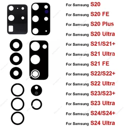 Rear Camera Glass Lens For Samsung S20 S21 S22 S23 S24+ Plus Ultra S21 FE Back Camera Glass Lens With glue Repair Parts