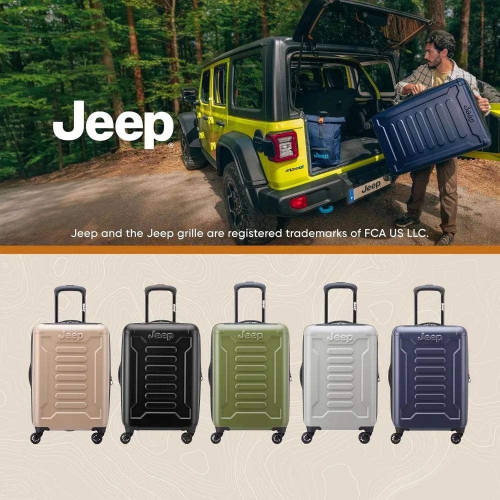 拡張可能なハードサイド スピナー ラゲージ - ミディアム ベージュ、24 インチ、旅行の利便性のために検査済み