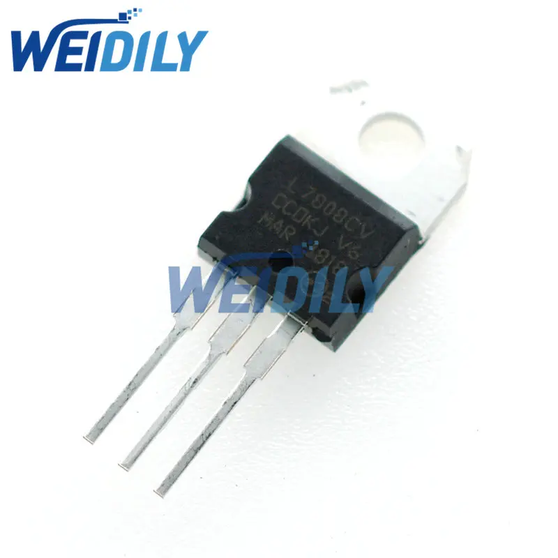 5PCS Transistor Voltage Regulator L7805 L7806 L7808 L7809 L7810 L7812 L7815 L7818 L7824 LM317T L7805CV L7812CV TO-220 Triode