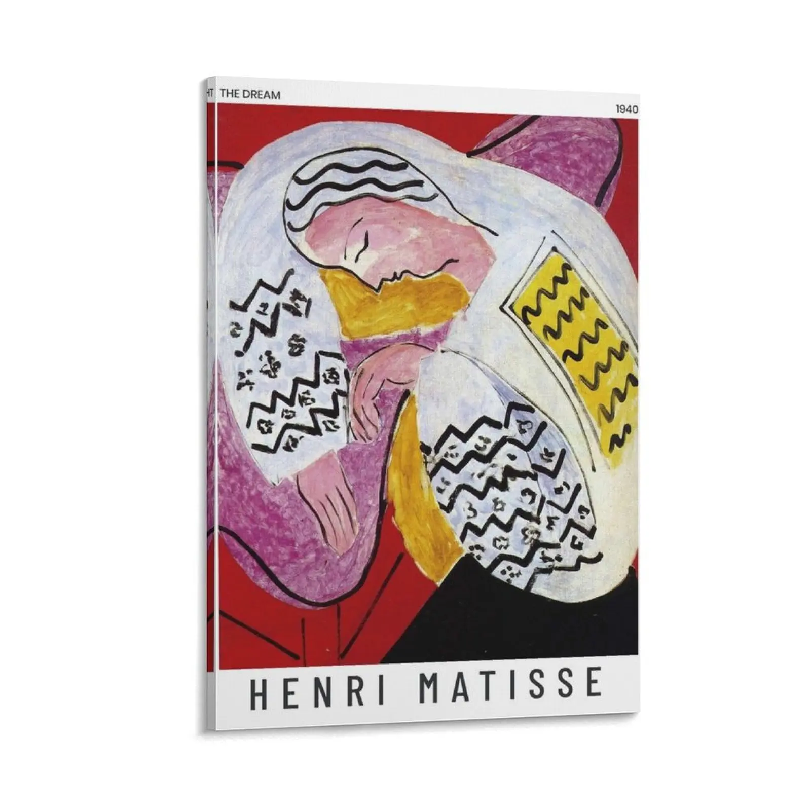 

Henri Matisse - The Dream - Art Poster Canvas Painting vintage home decor poster mural house decorations