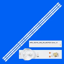 LED Backlight strip for AKTV4336S 43LE51012D TQL43FH001 HY-TQL43FH001 GTV43T2FS NVR-8060-434K2S-SMA-N RTU4300 RTU4300-E RT4306