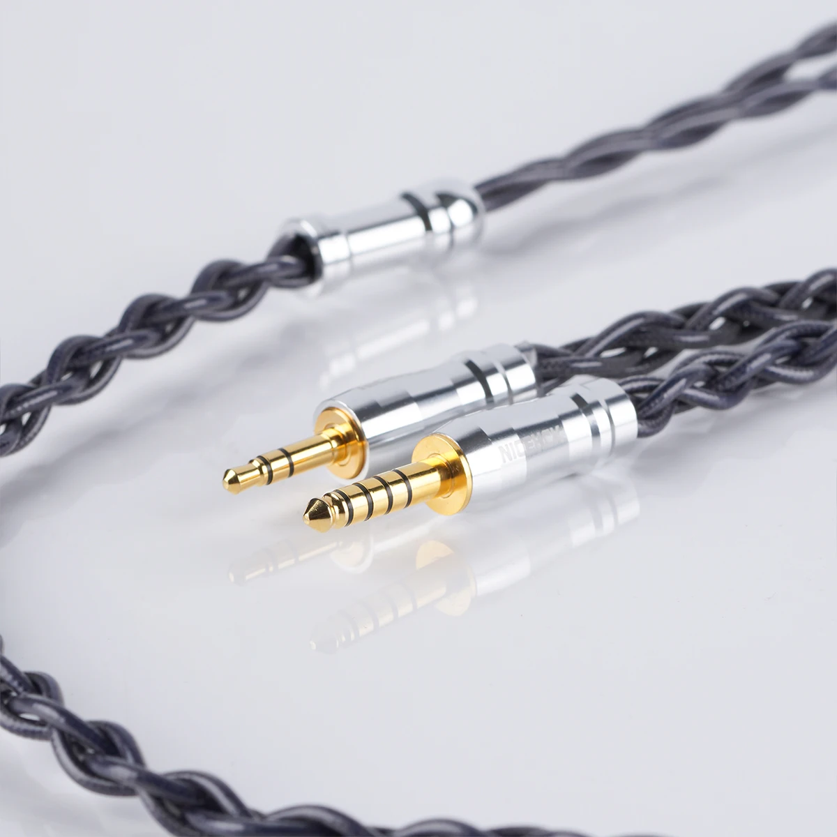 NICEHCK FogWings HiFi 오디오 와이어 4 가닥 리얼 골드 도금 이어폰 업그레이드 케이블 Rockies NX8 Valhalla Dawn-X IEM…