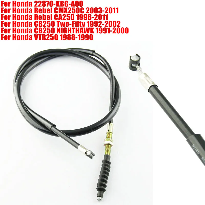 

Motorcycle Clutch Control Cable Wire Line For Honda Rebel CA250 CMX250C CB 250 VTR250 CB250 Two-Fifty NIGHTHAWK 22870-KBG-A00