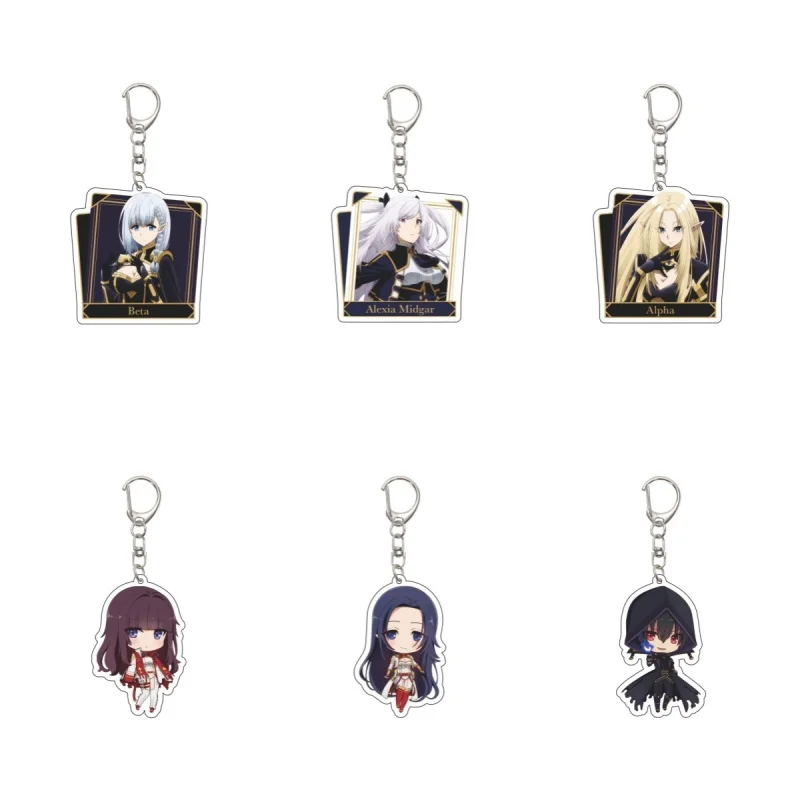 The Eminence in Shadow Anime Acrylic Model Plate Keychain John Smith/Alpha Acrylic Key Ring Keychain Souvenir Display